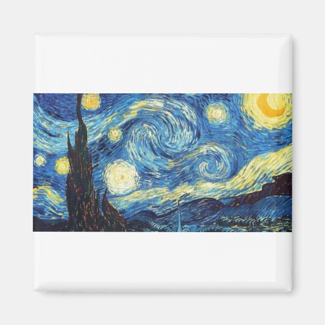 Imã van gogh Starry noite (Frente)
