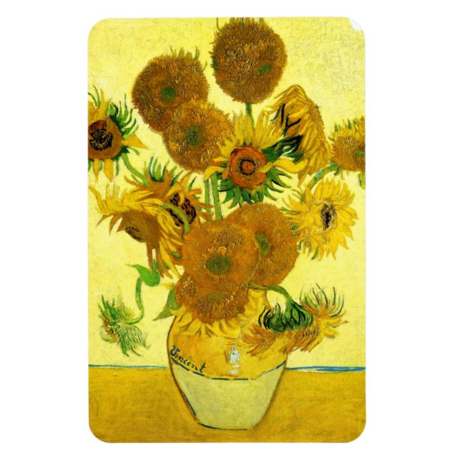 Ímã Van Gogh Sunflower Magnet (Vertical)