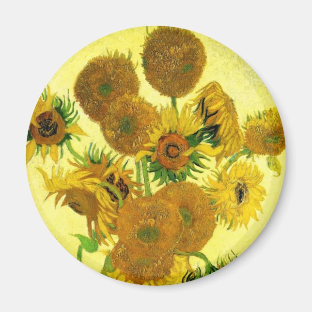 Imã Van Gogh Sunflower Magnet (Frente)
