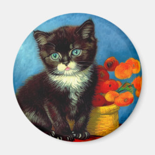 Imã Van Gogh Tuxedo Cat