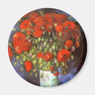 Imã Van Gogh: Vaso com papoilas vermelhas