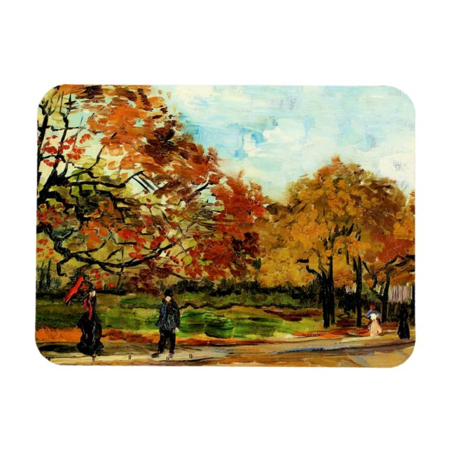 Ímã Van Gogh - Vista de um Parque em Paris (Horizontal)