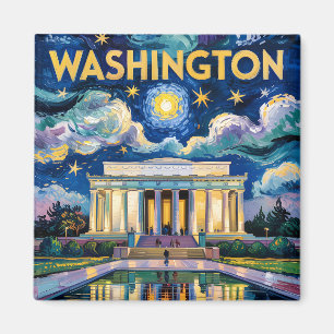 Imã Van Gogh Washington DC Lincoln Memorial Viagem