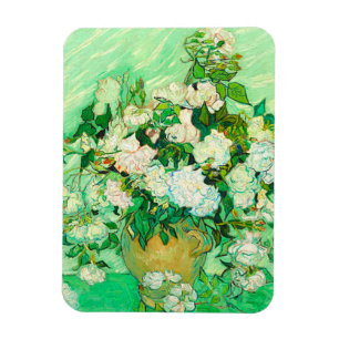 Ímã Van Gogh White Roses