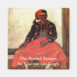 Imã Van Gogh, Zouave Sentado, Arte Impressionista Vint