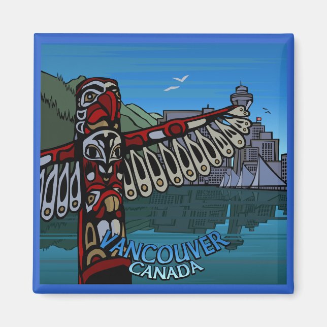Imã Vancouver BC Souvenir Magnets Vancouver Ofertas de (Frente)
