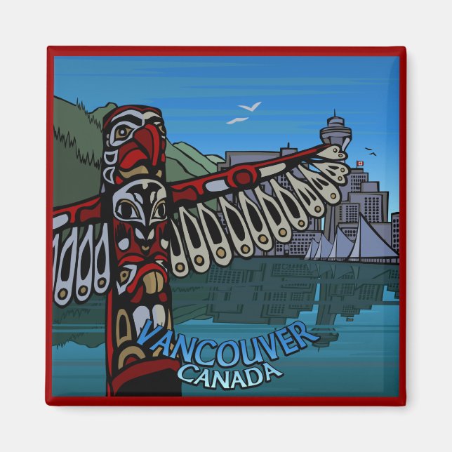 Imã Vancouver BC Souvenir Magnets Vancouver Ofertas de (Frente)