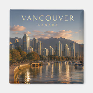 Imã Vancouver Canadá Luxo Frente Marítima