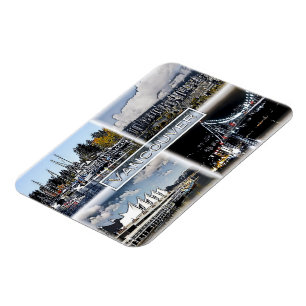 Ímã Vancouver - Canadá - Mosaico -