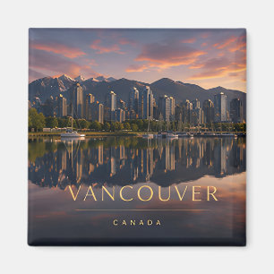Imã Vancouver Canadá Reflexo da Água da Montanha