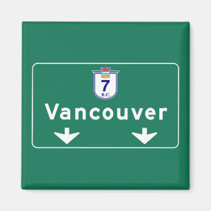 Imã Vancouver, canadense Road Sign