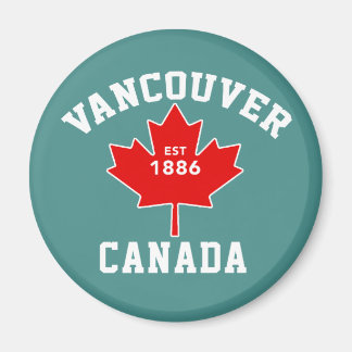 Imã Vancouver Flag Est 1886 Canada Independence Day
