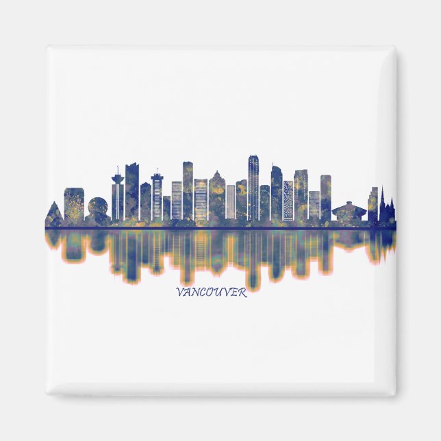 Imã Vancouver Skyline (Frente)