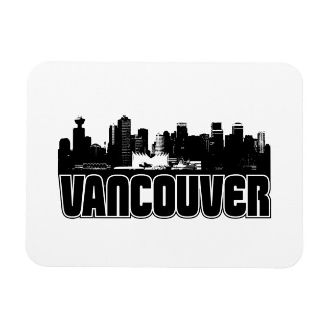 Ímã Vancouver Skyline (Horizontal)