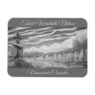 Ímã Vancouver Souvenir Magnet Vancouver Landmark Gift