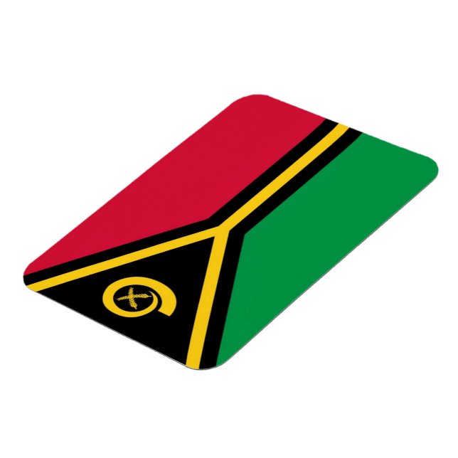Ímã Vanuatu - Bandeira - (Left Side)