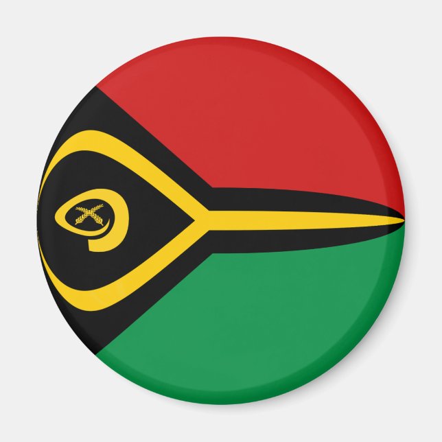 Imã Vanuatu Fisheye Flag Magnet (Frente)