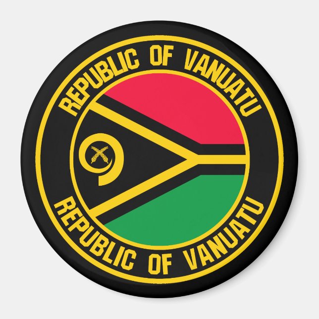 Imã Vanuatu Round Emblem (Frente)
