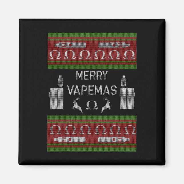 Imã Vapemas de feliz - Vapacidade de um suéter de Nata (Frente)