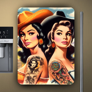 Ímã Vaqueiras Tatuadas Vintage