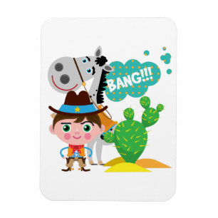 Ímã Vaqueiro e cavalo