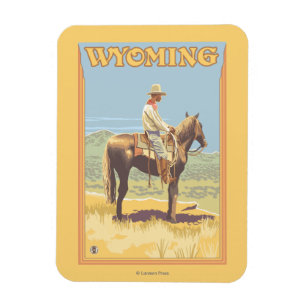 Ímã Vaqueiro (vista lateral) Wyoming
