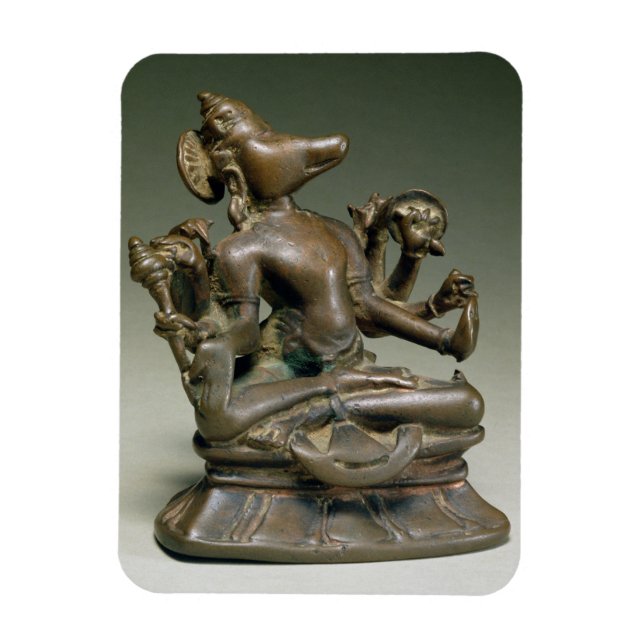 Ímã Varaha, Gurjara Pratihara, Tamil Nadu (bronze) (Vertical)