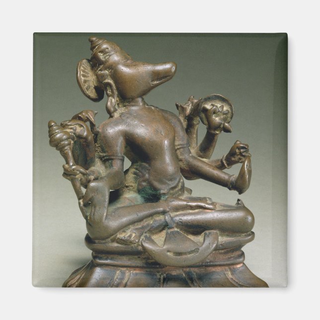 Imã Varaha, Gurjara Pratihara, Tamil Nadu (bronze) (Frente)