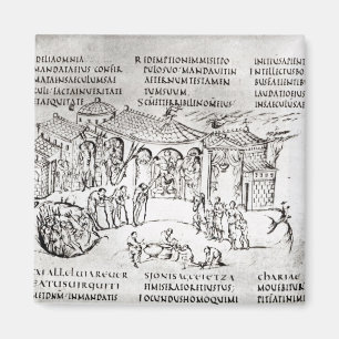 Imã Várias cenas ilustrando um salmo