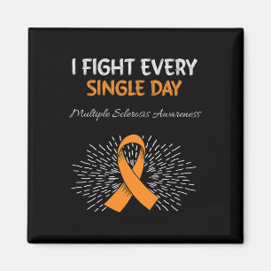 Imã Várias Esclerose Diária Sensibilização Laranja Rib