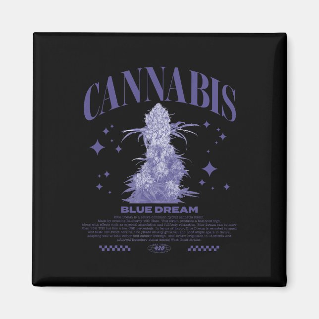 Imã Variedade Híbrida Sativa de Natal Blue Dream (Frente)