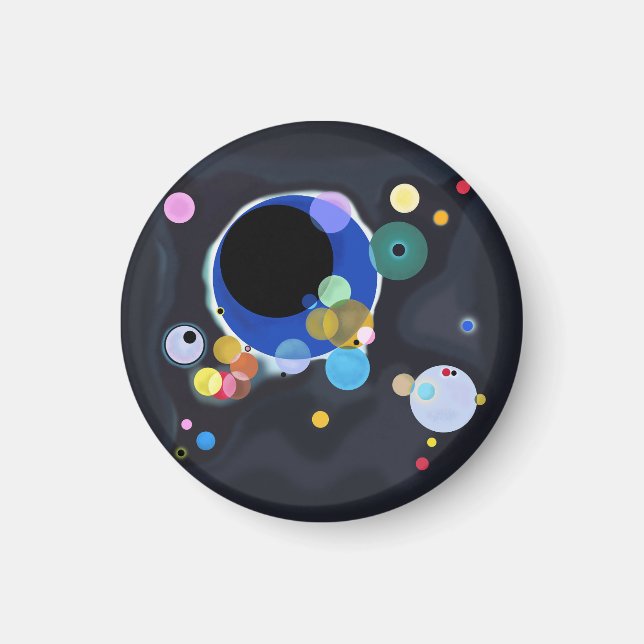 Imã Vários Círculos, Vassily Kandinsky em digital (Frente)
