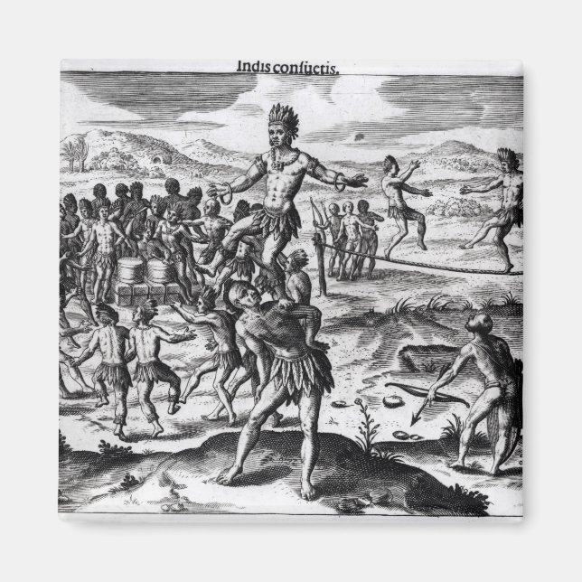 Imã Vários Jogos Indianos, de 'Americae' (Frente)