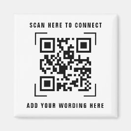 Imã Varredura de Código QR | Ímã Promocional de Logoti