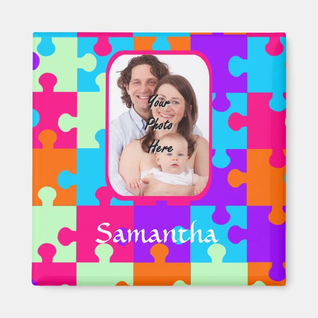 Imã Varsóvia colorida personalizada (Frente)