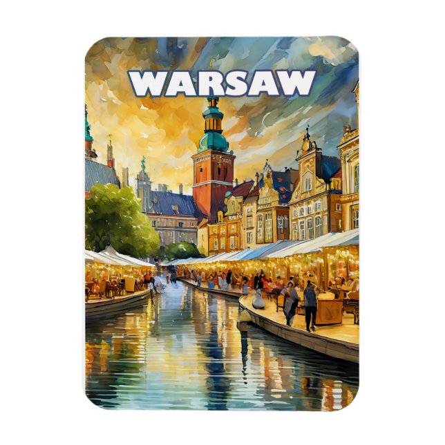Ímã Varsovie, cœur vibrant de la Pologne (Vertical)