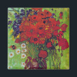 Imã Vase com Cornflower e Poppies, Van Gogh<br><div class="desc">Vincent Willem van Gogh (30 de março de 1853 - 29 de julho de 1890) foi um pintor holandês impressionista poste que se encontra entre as figuras mais famosas e influentes da história da arte ocidental. Em pouco mais de uma década, criou cerca de 2.100 trabalhos de arte, incluindo cerca...</div>