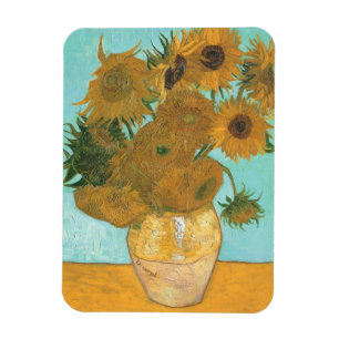 Ímã Vase com doze girassóis por Vincent van Gogh