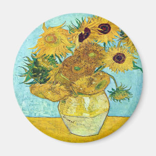 Imã Vase Com Doze Girassóis Por Vincent Van Gogh
