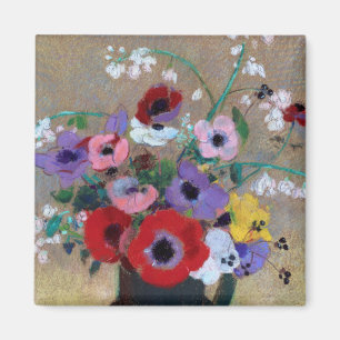 Imã Vase com Flores Mistas, Redon