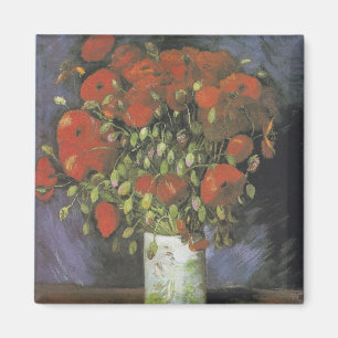 Imã Vase com Papa Vermelho Vincent van Gogh