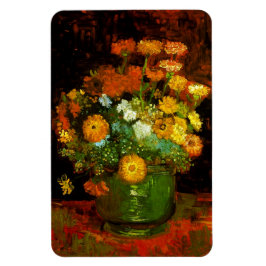 Ímã Vase com Zinnias Van Gogh Fine Art