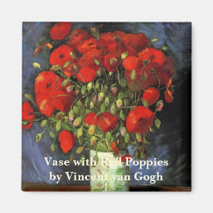 Imã Vaso com Papoulas Vermelhas por Vincent van Gogh