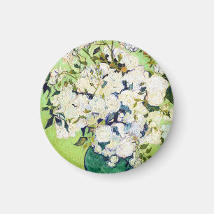 Imã Vaso com pintura de Vincent van Gogh dos rosas