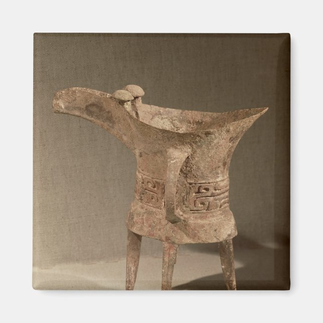 Imã Vaso de "chueh" de três pernas para aquecimento de (Frente)