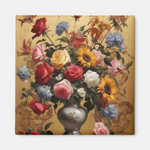Imã Vaso de flores da Vintage
