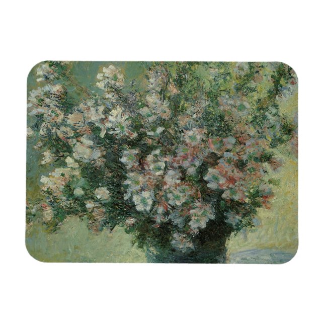 Ímã Vaso de Flores por Claude Monet (Horizontal)