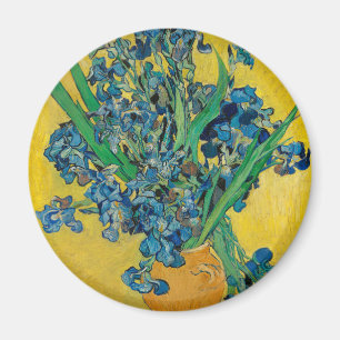 Imã Vaso Van Gogh com Íris Classic Impressionismo