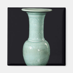 Imã Vaso vitrificado Celadon, dinastia de Yuan