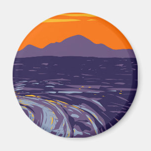 Imã Vasto Oceano de Fluxos de Lava